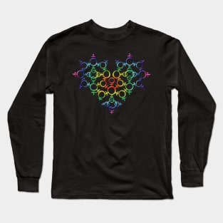 Gay Pride Female Heart Long Sleeve T-Shirt